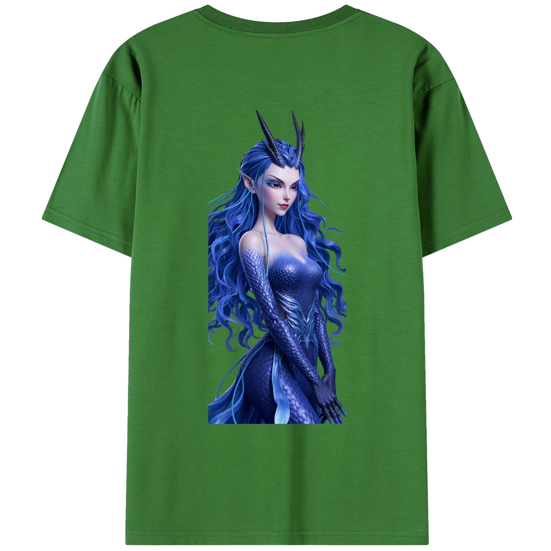 （画像用） Ne Zha 2 ナタ 魔童の大暴れ レディース半袖Tシャツ(バックプリント)